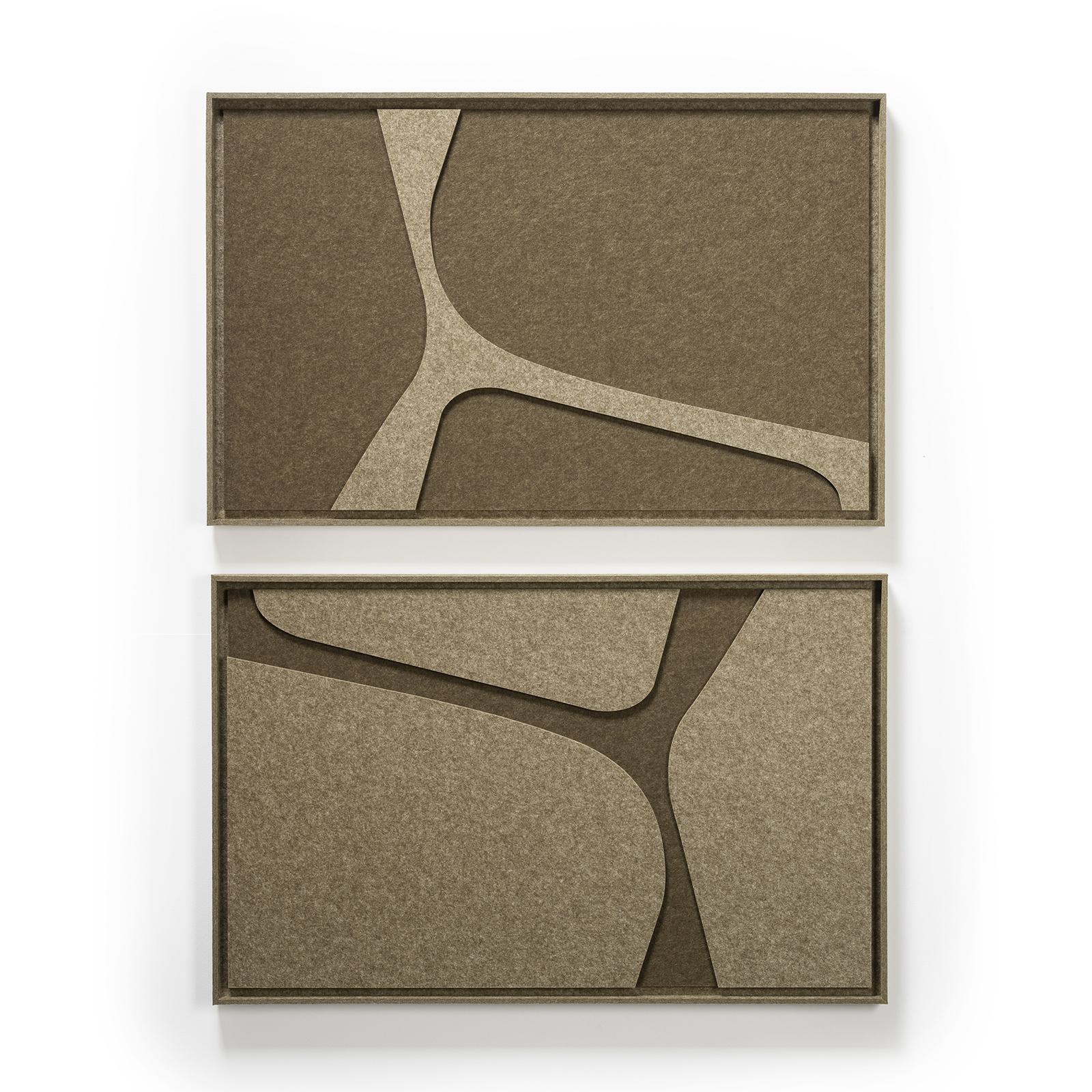 Serene Olive Mist, Panelen boven elkaar