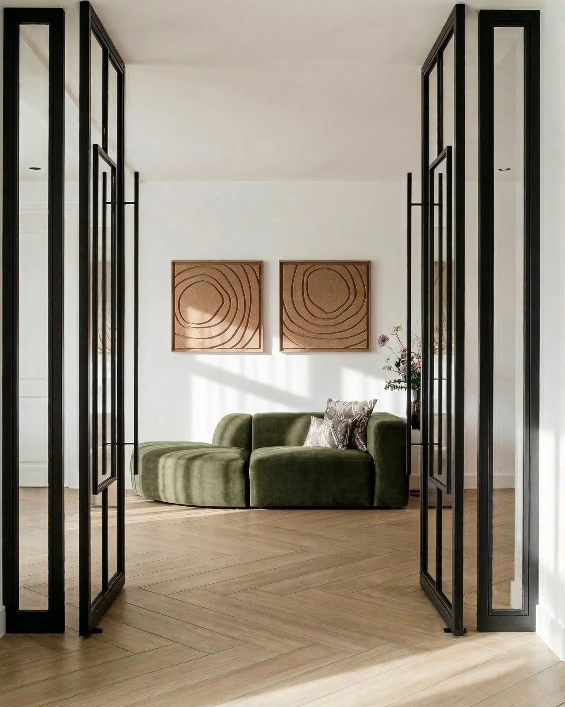 Aura Soft Dune 3D viltkunst paneel