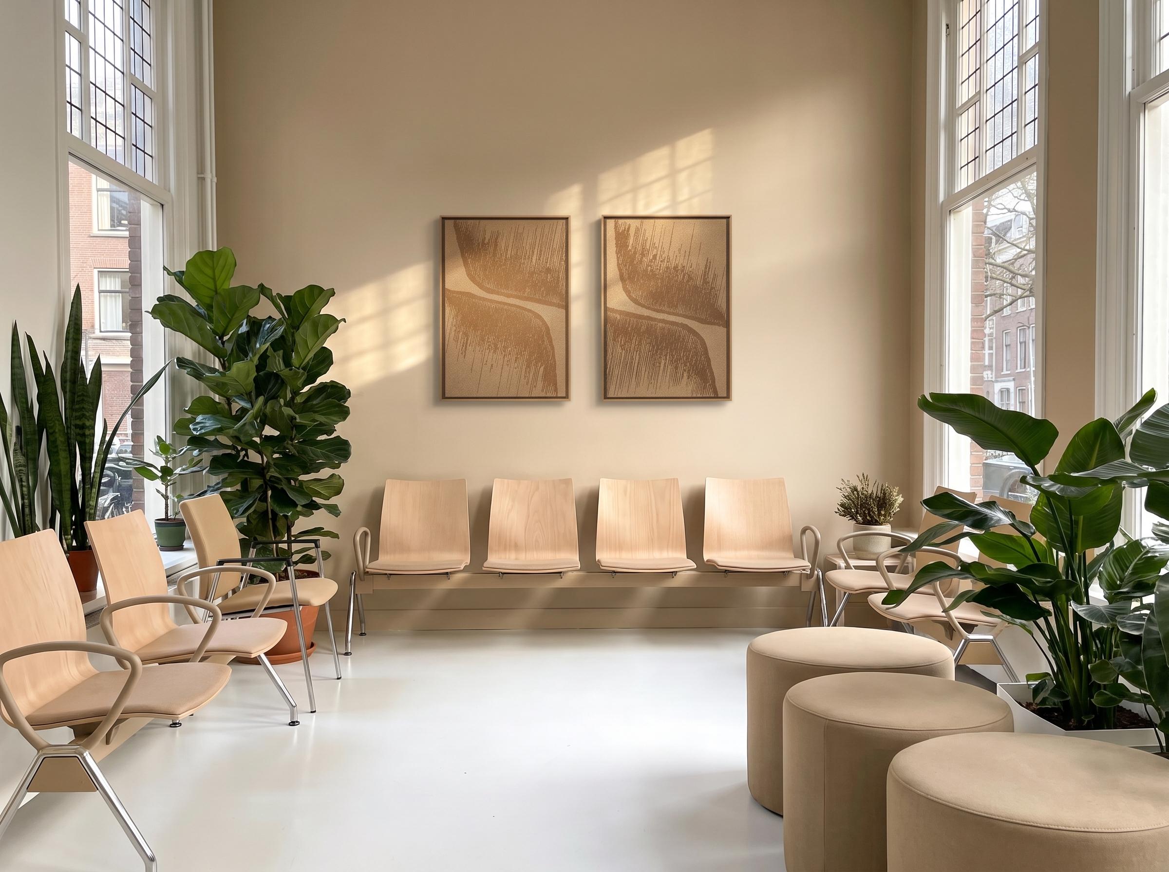 Botany Soft Dune 3D viltkunst paneel