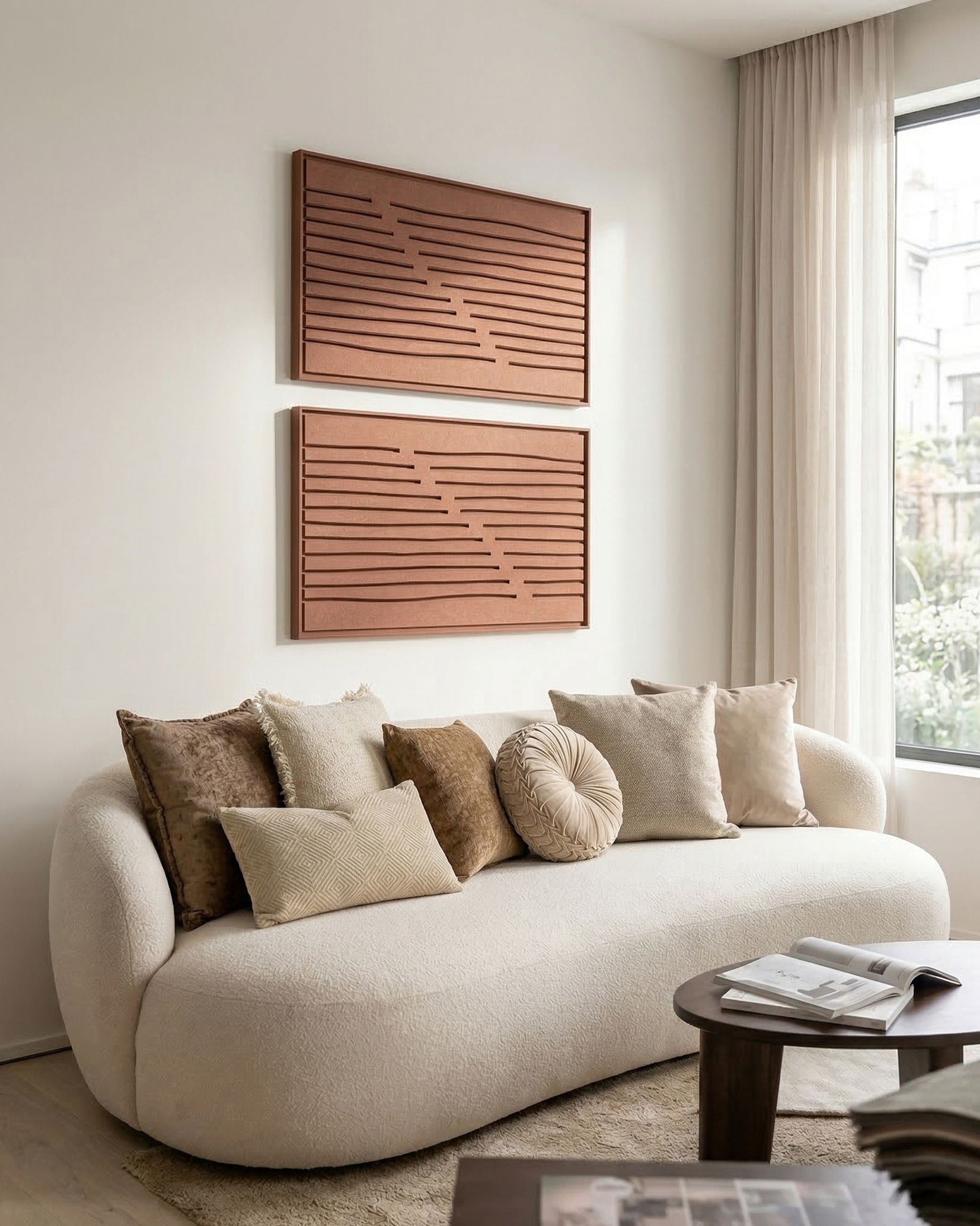 Linoa Terra Bloom 3D viltkunst paneel