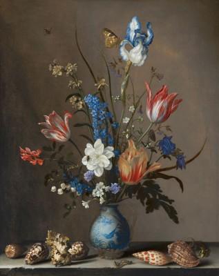 Bloemen in een Wan-Li vaas