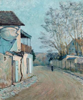 Straatbeeld rue de la princesse in zachte tinten - artwork in frame preview