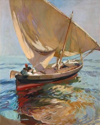 Setting Out To Sea Valencia - artwork in frame preview