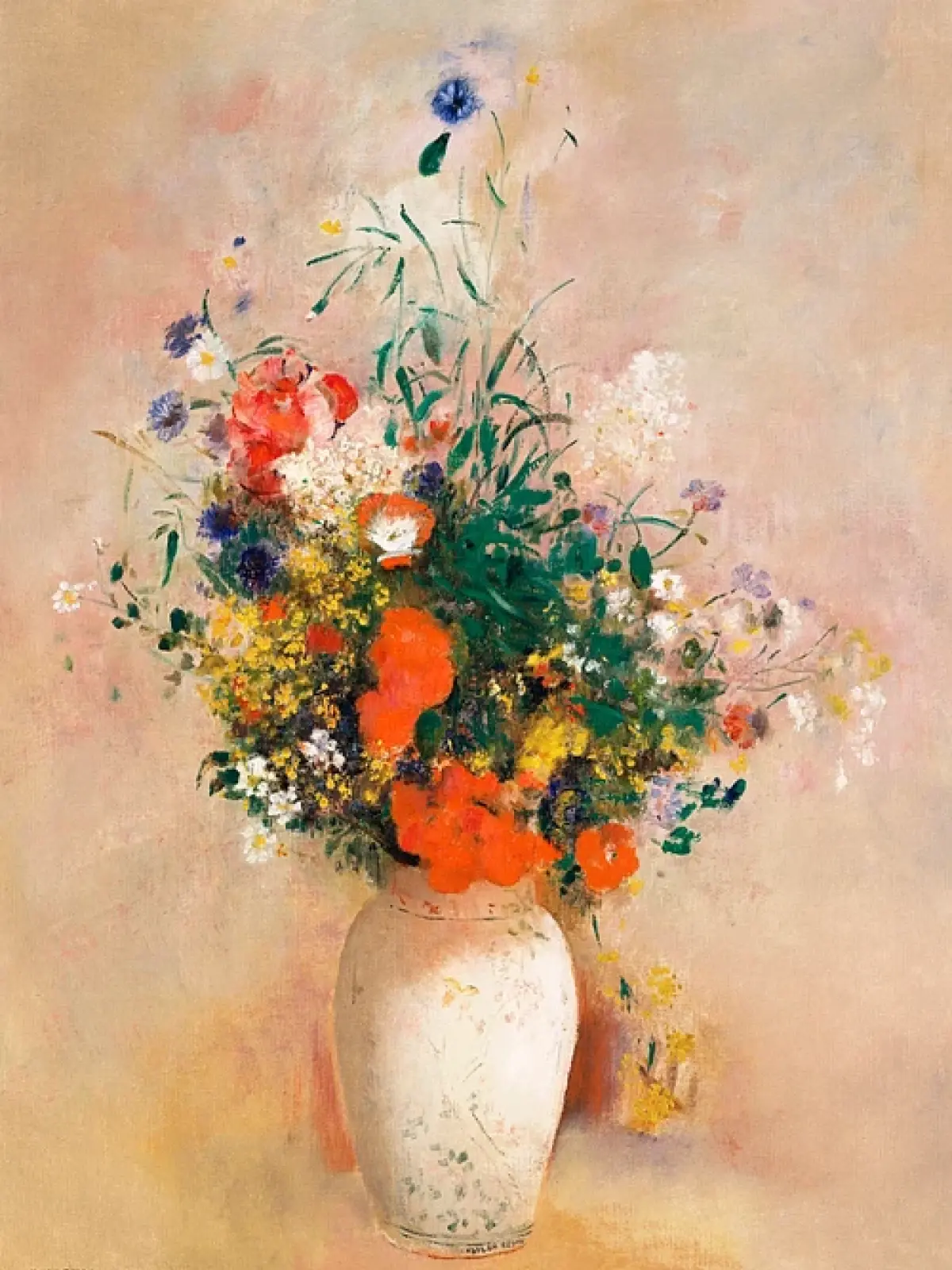 Vaas met bloemen - artwork in frame preview