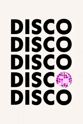 Verticale illustratie van dansende mensen met kleurrijke letters en woorden op een witte achtergrond