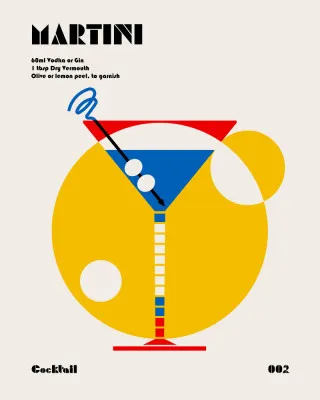 Martini Bauhaus Cocktail