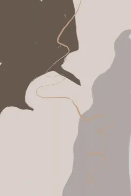 Abstracte verticale illustratie in aardetinten