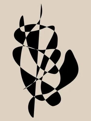 Abstract Black Shapes