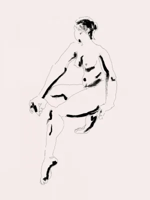 Naked Woman Black and White