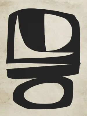 Kans in een abstract landschap