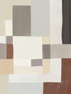 Neutrale geometrische abstractie in portret