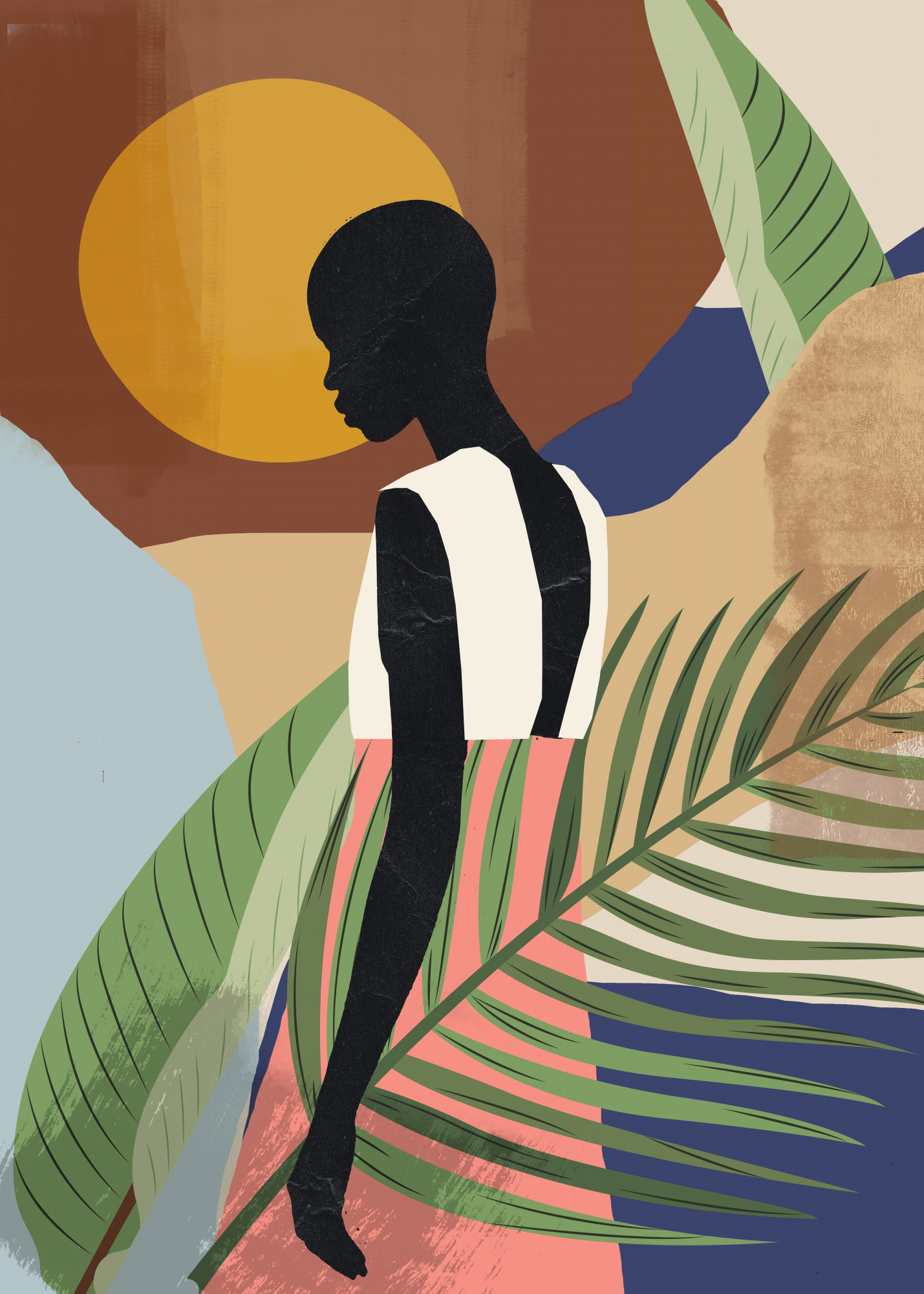 Tropical girl shape door thingdesign