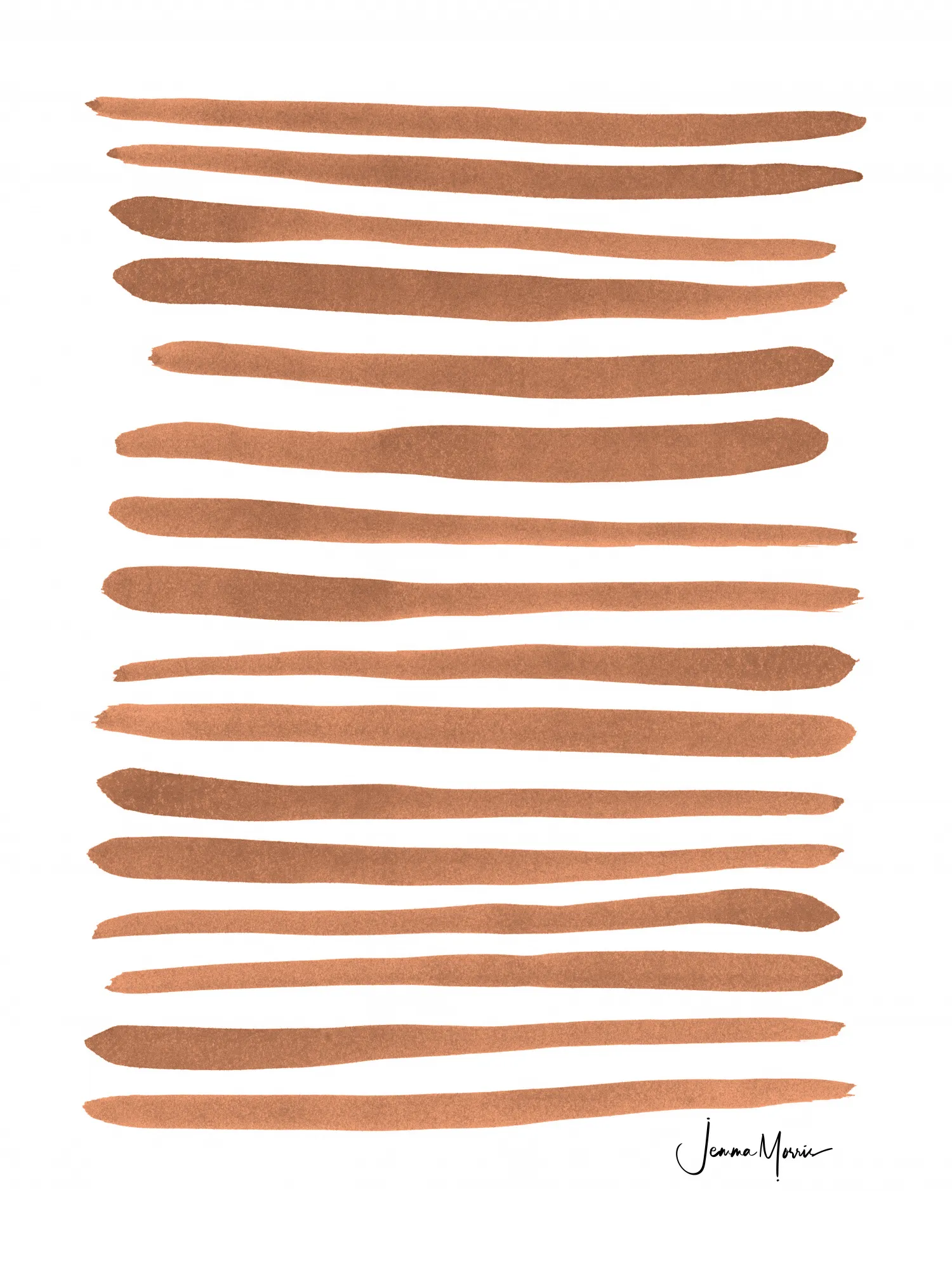 Verticale lijntekening van buitenlandschap in aardetinten