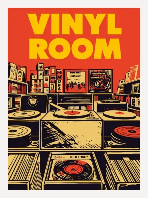 Vinyl Room Art Print