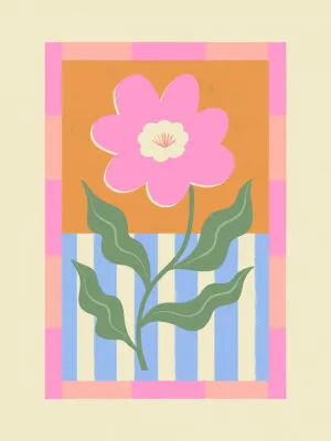 Pink Abstract Flower