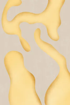 Golden flow forms in organische lijnen