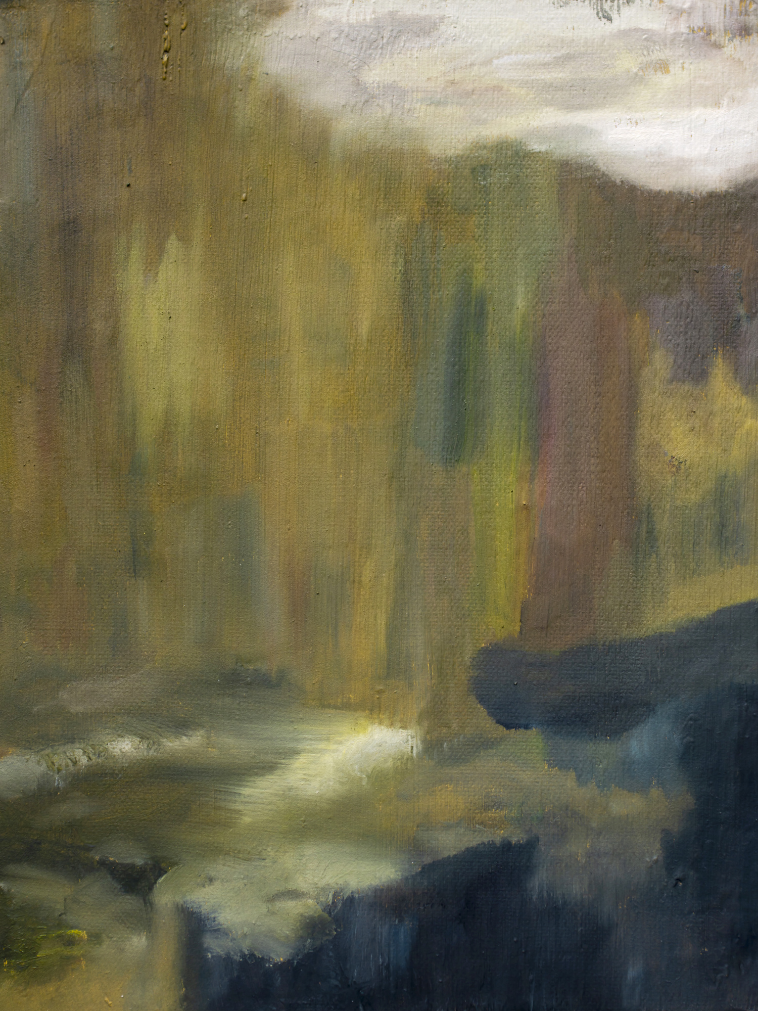 Abstract landschap lagangarbh hut scotland