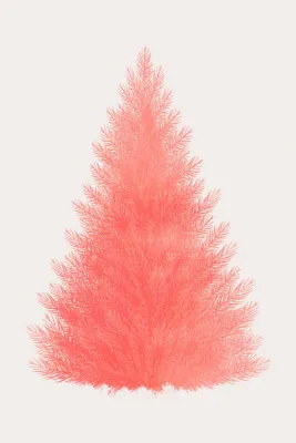 Verticale kerstige illustratie van een buitenlands wintertafereel met diverse kleuren en sfeervolle compositie