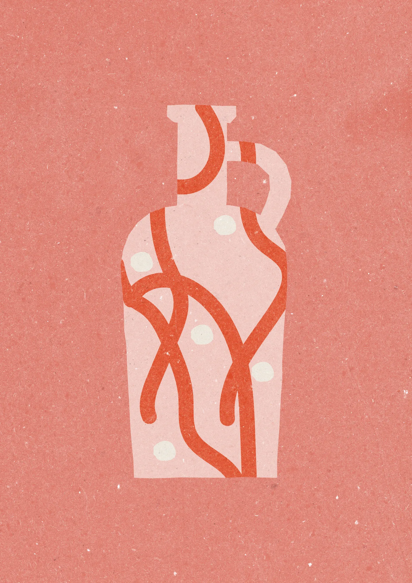 Geometrische vaas in buitenlucht