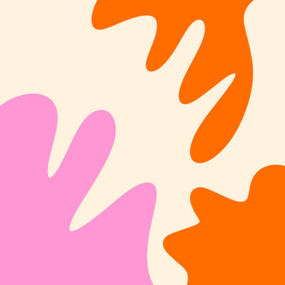 Modern kleurrijk abstract met speelse vormen
