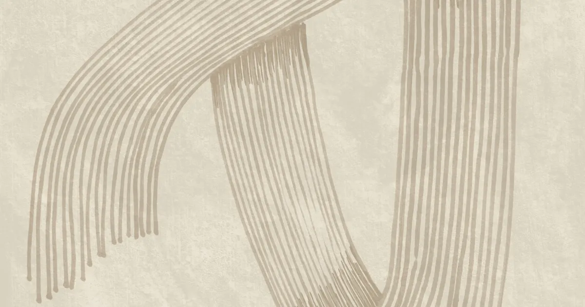 Abstracte lijntekening in aardetinten