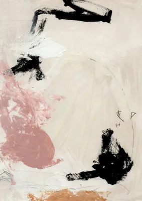 Abstracte outdoor scène met penseelstreken