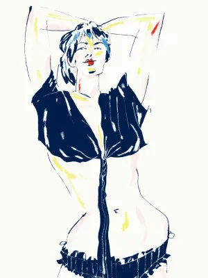 Portrait Of A Model White