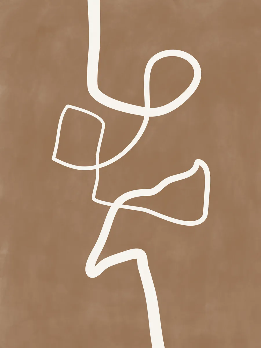 Abstract Flowing Line