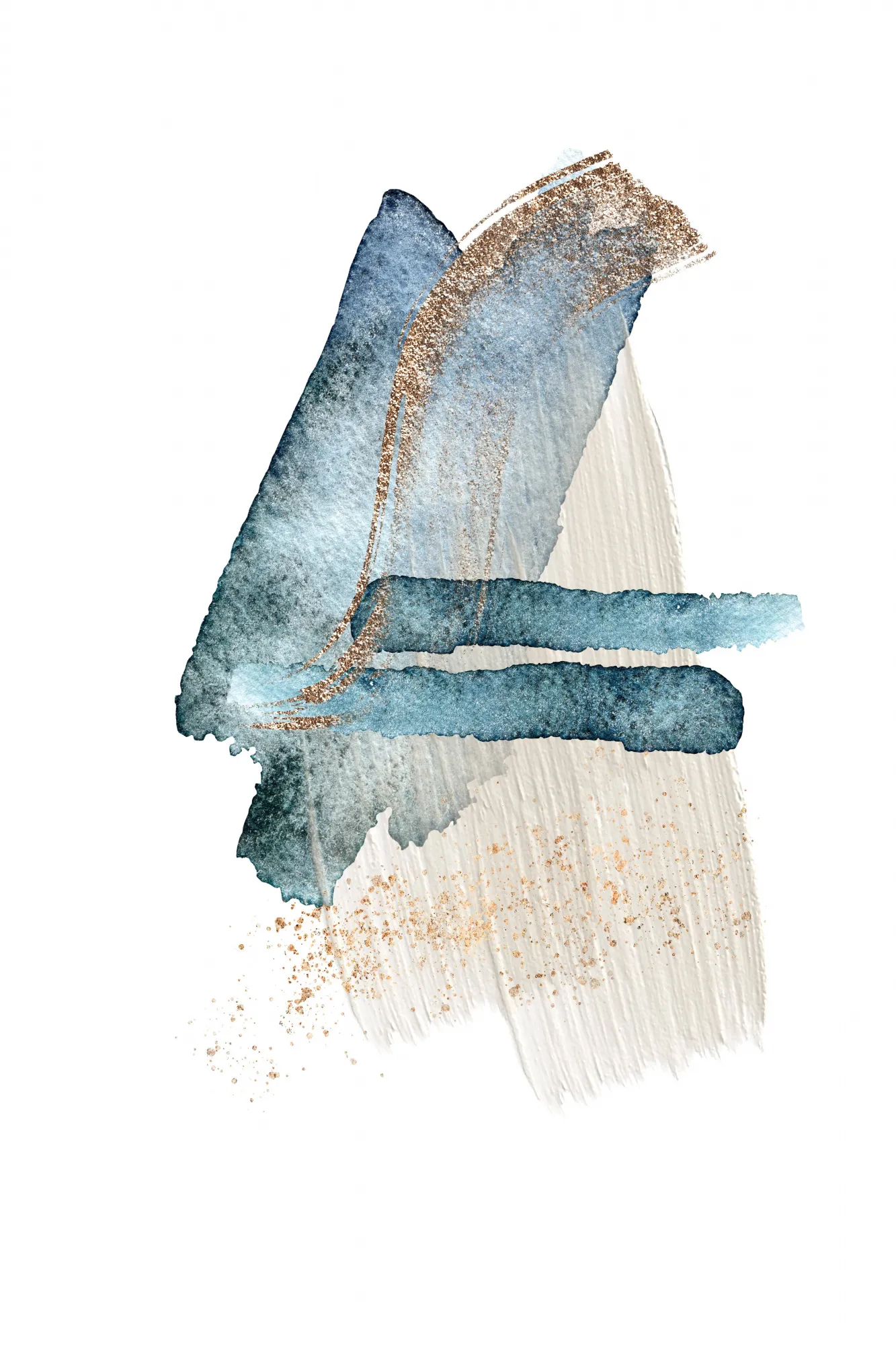 Atlantic blue abstract-3 van sally ann moss