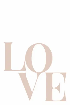 Minimalist Love Typography