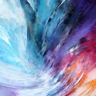 Vibrant Abstract with Bold Brushstrokes