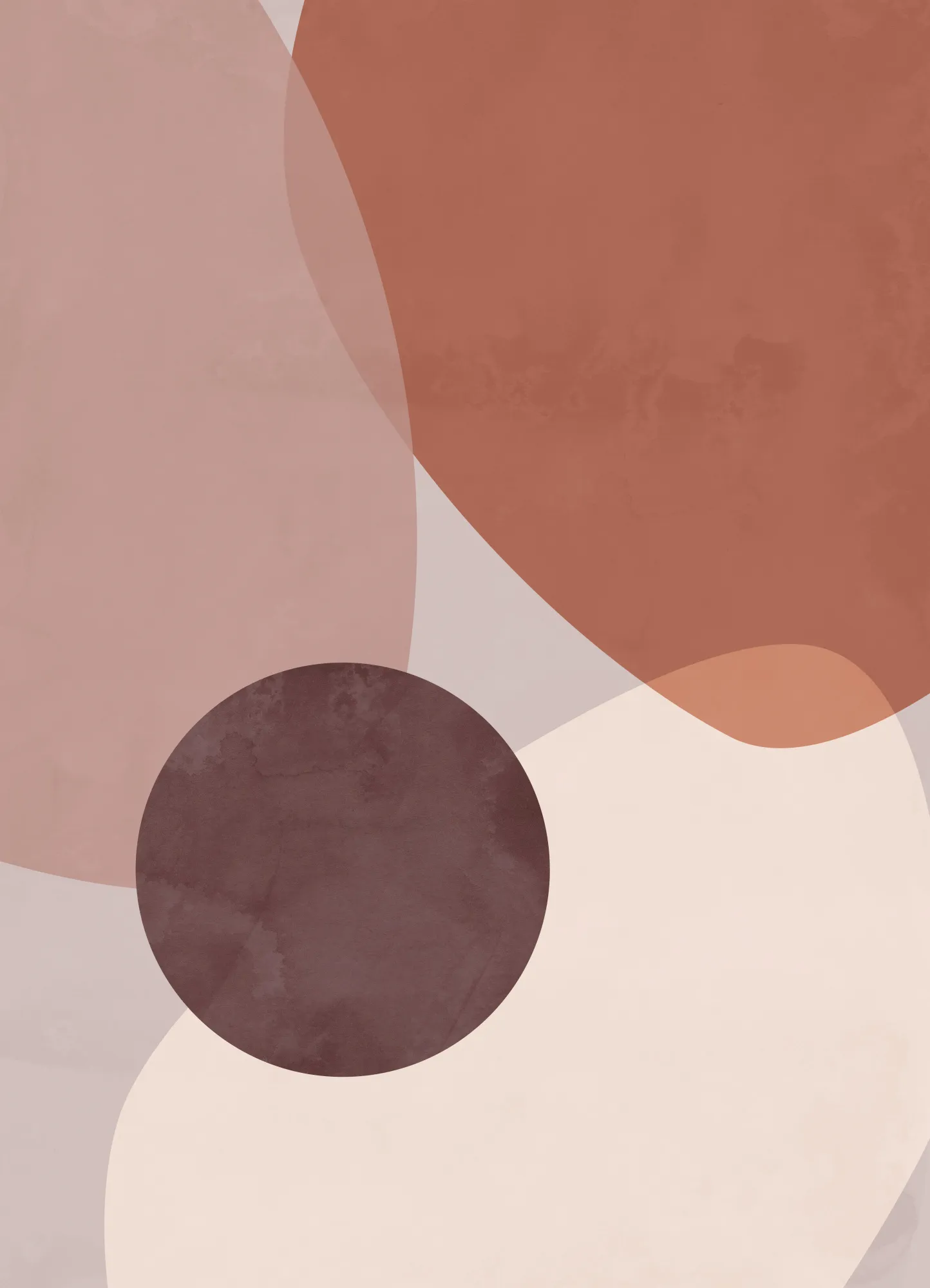 Grafische vormen in zachte tinten