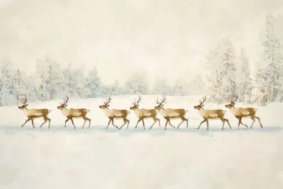 Winter Wonderland: Reindeer Procession