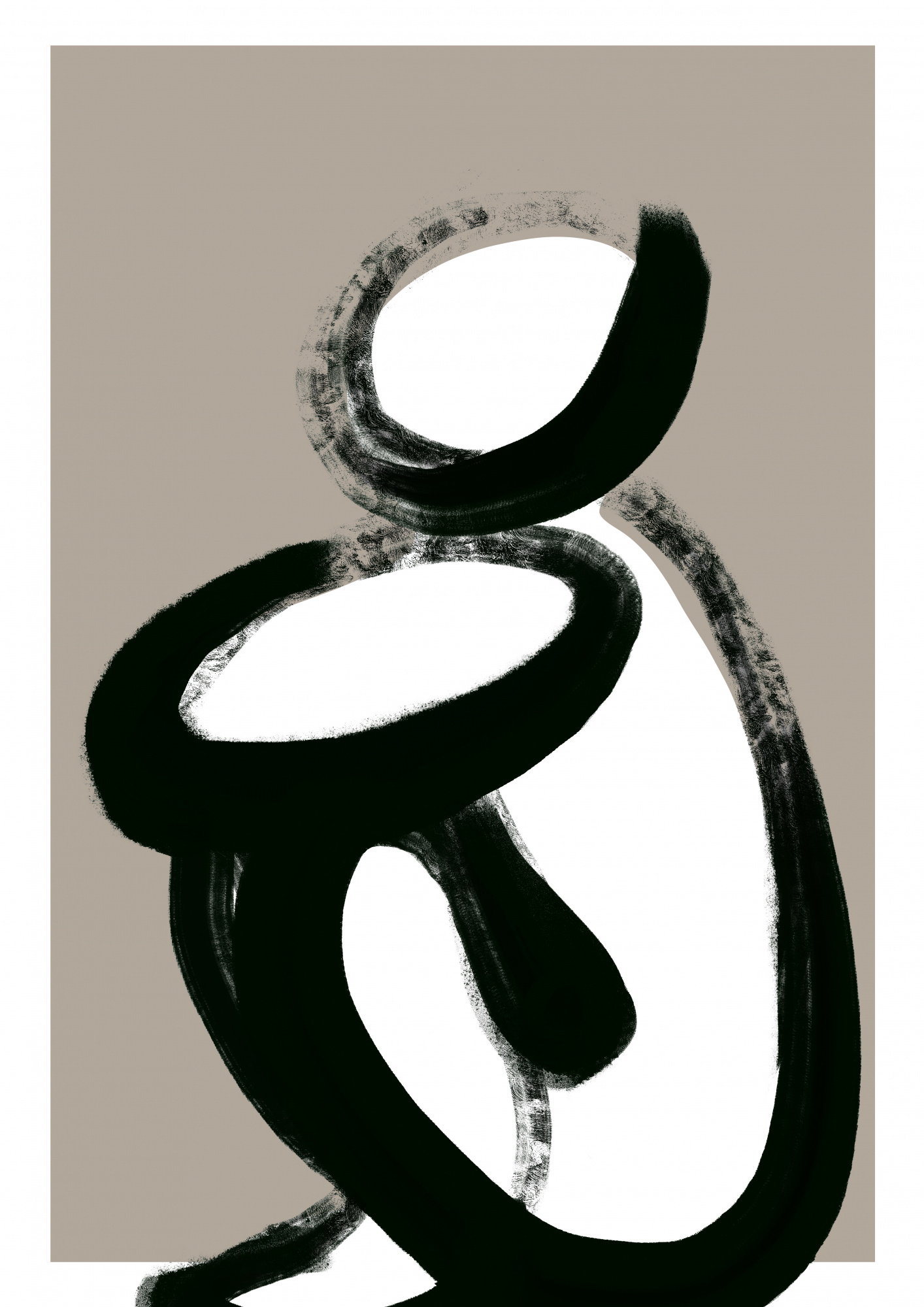 Endless embrace van treechild in minimalistische stijl