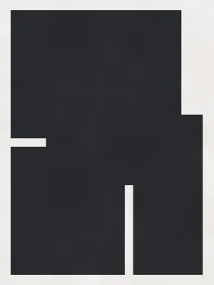 Zwart-witte geometrie in verticale compositie