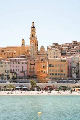Skyline of Menton