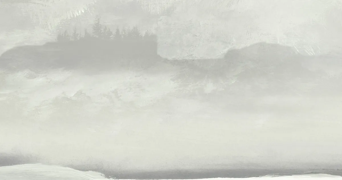 Verticale illustratie van stille meren bij zee