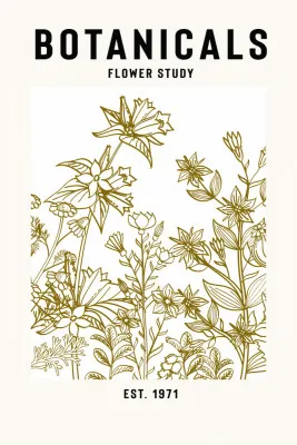 Botanicals Flower Study Ii