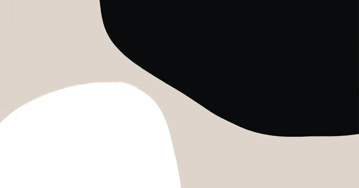 Monochrome shapes van uplusmestudio