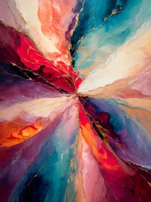 Brushstrokes Create Dynamic Movement