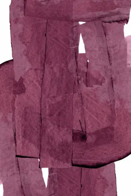 Abstracte massavorm in bordeauxrood