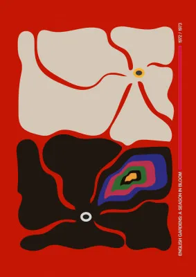 Two By Two Flower Rainbow Red