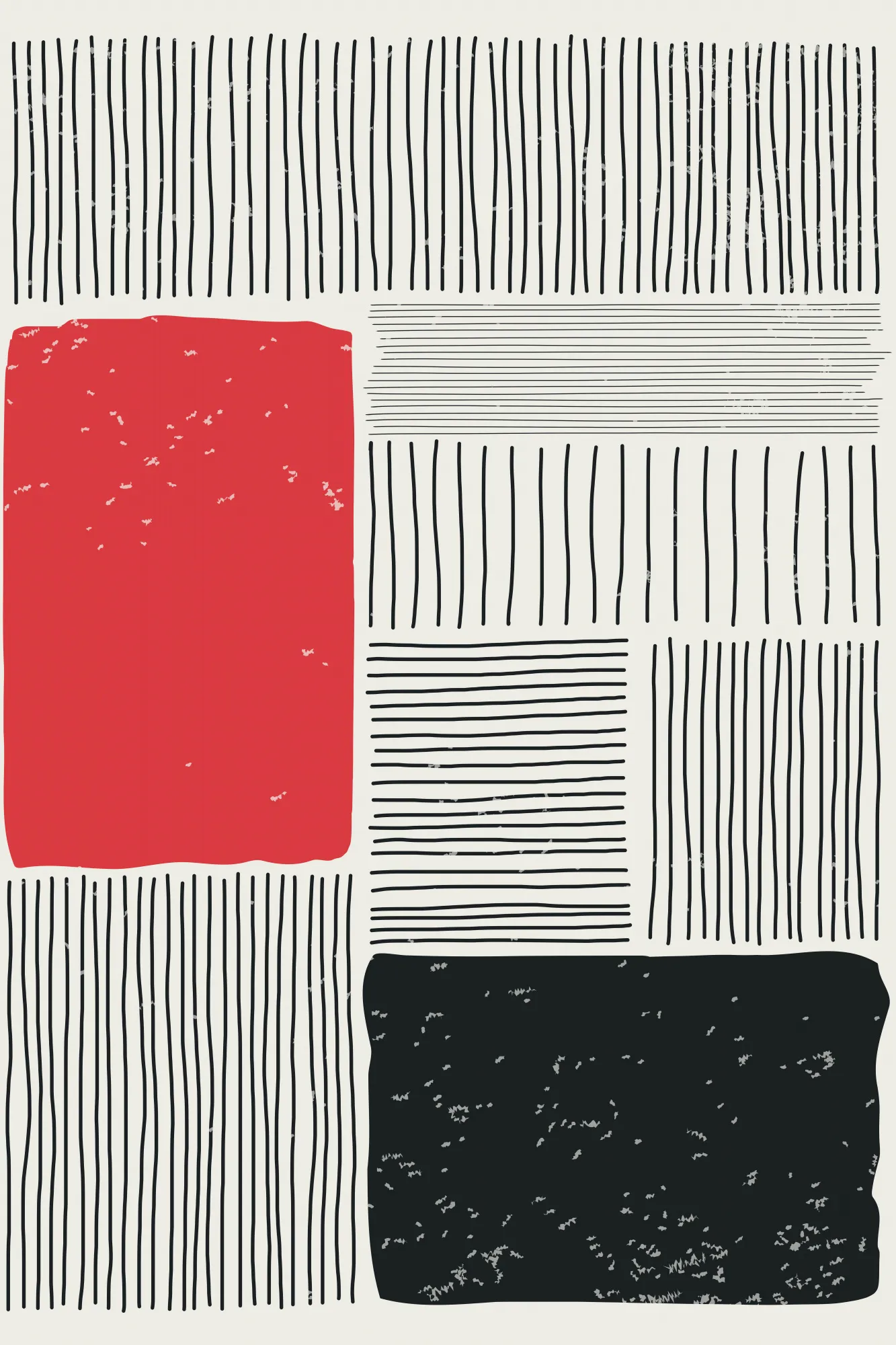 Subtiele lijnenspel in een verticaal landschap