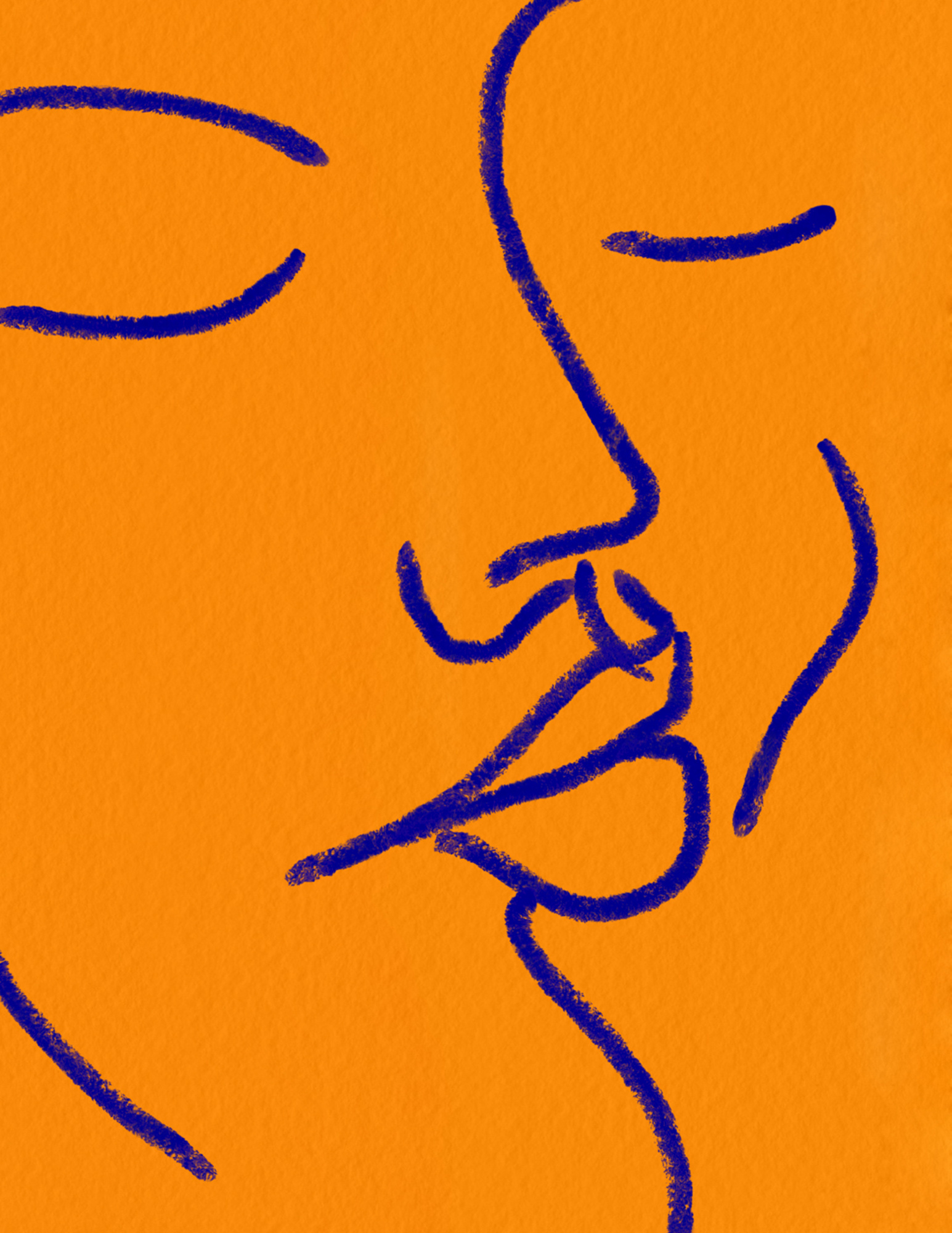 Peacer van jlc art in warme oranje tinten