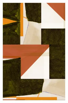 Terra firma geometry in warme aardetinten