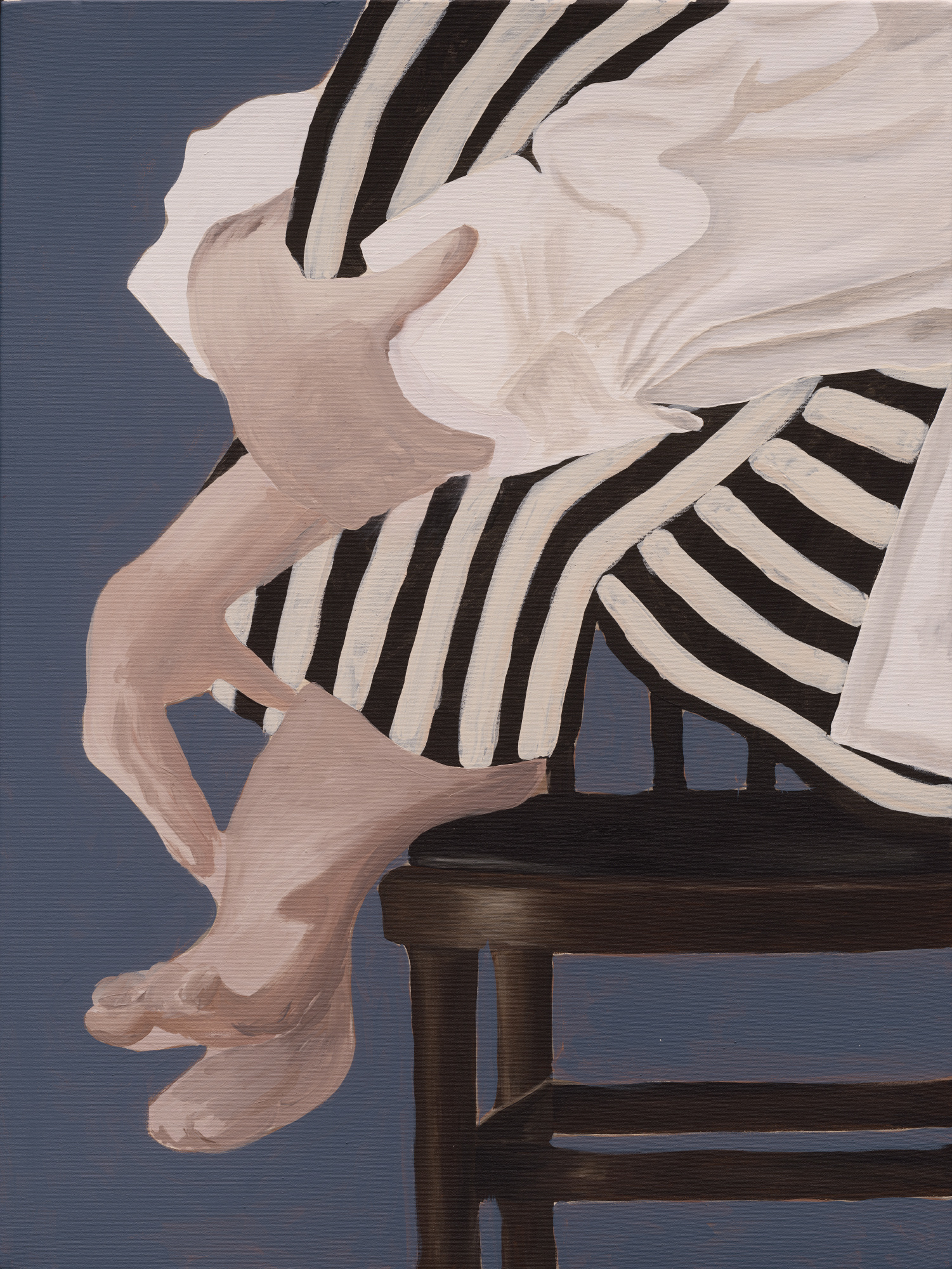 Figure seated on a chair door lor muller