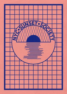 Nyc Sunset Society Blue
