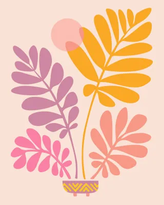 Retro Dancing Garden