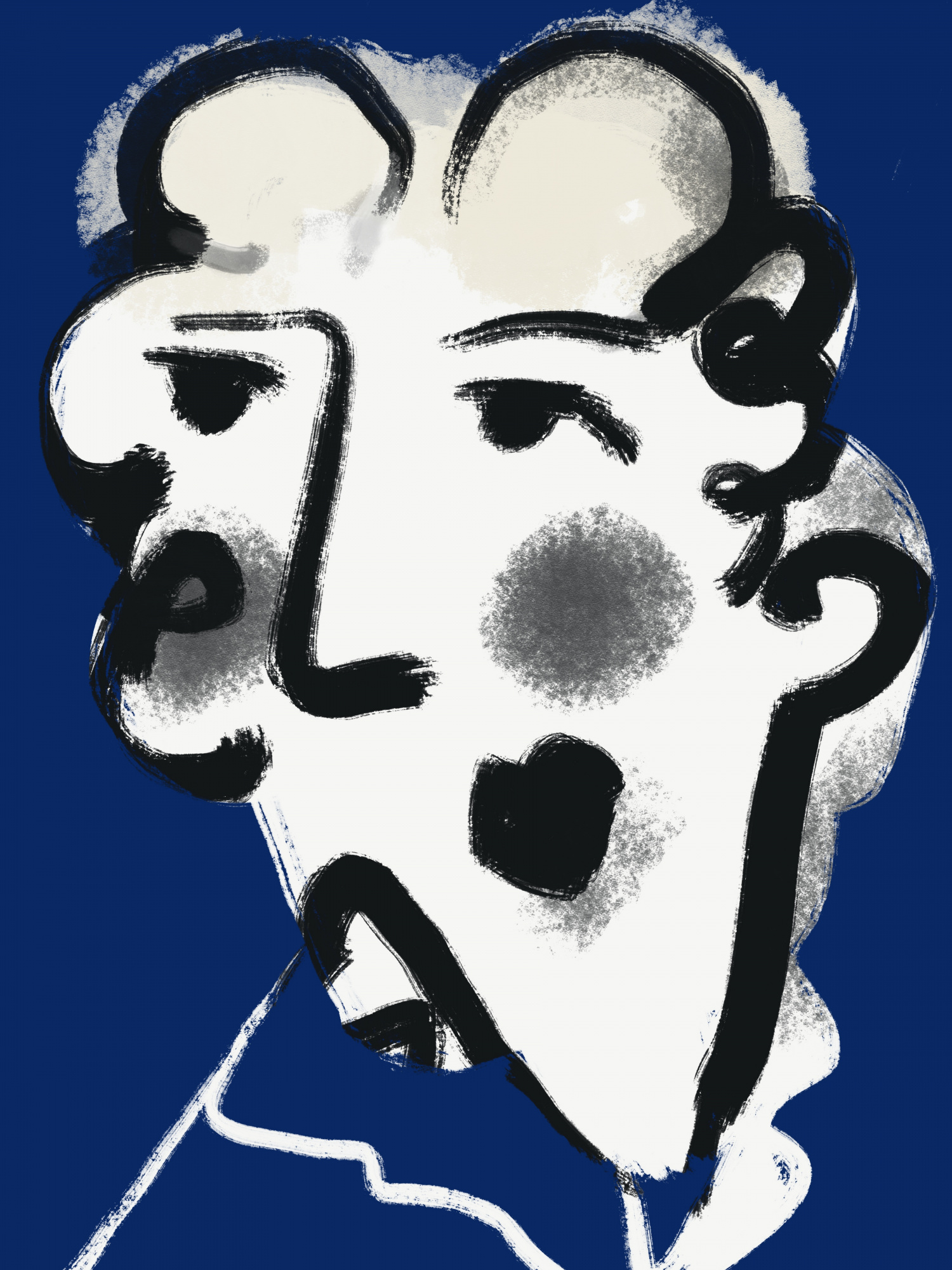 Landlady in blue door little dean