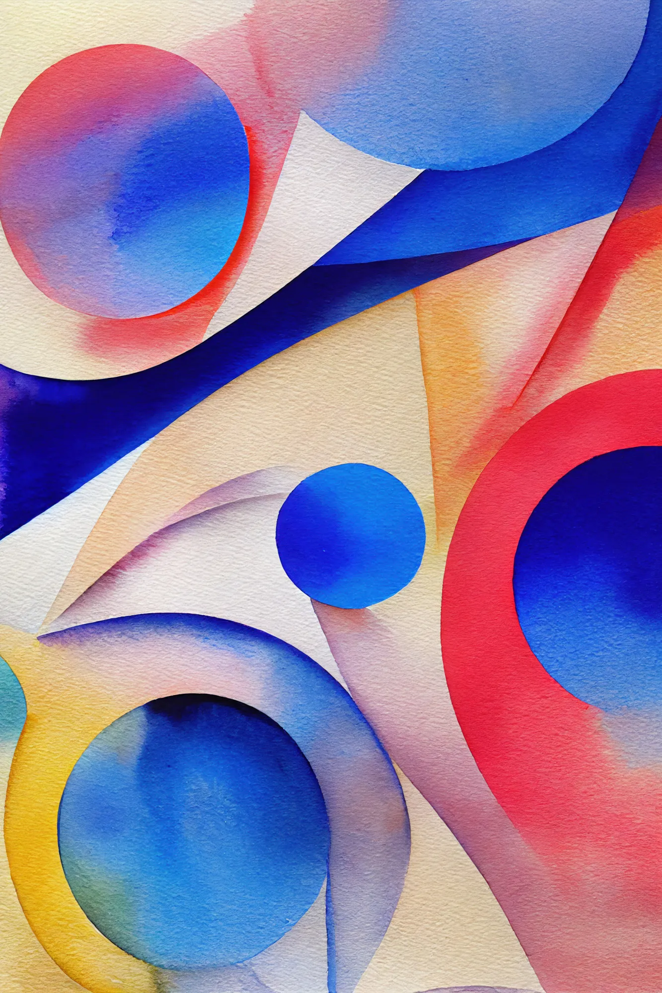 Nature inspired abstract watercolor (day 10)